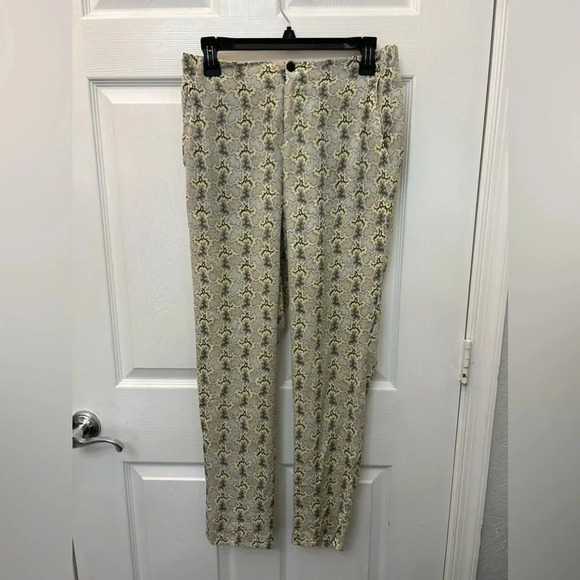 RAG & BONE Pastel Multicolor Silk Straight Leg Pants sz 4 - Picture 1 of 6